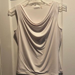 Calvin Klein white tank blouse